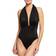 Norma Kamali Halter Low-Back Solid One-Piece Swimsuit