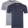 Emporio Armani Pure Cotton Lounge 2-Pack T-shirts - Marine/Melange Grey