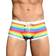 Andrew Christian Pride Stripe Swim Trunk - Rainbow