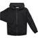 Calvin Klein Kid's Rib Blocking Badge Zip-Up Hoodie - Black