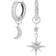 Olivia Burton Celestial Moon & Star Huggie Hoops - Silver/Transparent