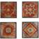 Madison Park Moroccan Tile Gel Wall Decor 15x15" 4