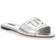 Dolce & Gabbana Bianca DG Flat Slide - Silver