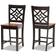 Baxton Studio Nicolette Bar Stool 2pcs