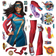 Roommate Blue Ms Marvel Giant Wall Decals