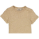 Wheat Short Sleeved Rib Body - Dark Oat Melange