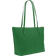 Coach Zip Top Tote - Gold/Kelly Green