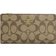 Coach Slim Zip in Signature Canvas Wallet - Gold/Khaki Saddle 2