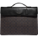 Coach Graham Flap Brief In Signature Canvas - Gunmetal/Mahogany/Black
