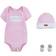 Levi's Baby Batwing Onesie Set 3pcs - Pink/Fairy Tale (864410013)