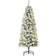 Homcom Prelit Snow Flocked Green/White Christmas Tree 152cm