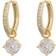 Snö of Sweden Rola Round Earrings - Gold/Transparent