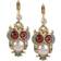 Betsey Johnson Owl Drop Earrings - Gold/Pearl/Crystal