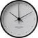 Georg Jensen Koppel Blanco-Acero Inoxidable Ø 22 cm Reloj de pared 22cm