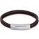 Calvin Klein Braided Bracelet - Silver/Brown