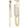 Sif Jakobs Capizz Llungo Grande Earrings - Gold/Silver/Transparent