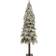 Nearly Natural Pre-Lit Flocked Grand Alpine Artificial Clear Lights Christmas Tree 72"