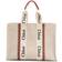 Chloé Woody Large Canvas Tote - White/Brown