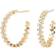 Pdpaola Crown Earrings - Gold/Transparent
