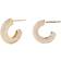 Pdpaola Hoop Earrings - Gold/Transparent