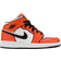 NIKE Air Jordan 1 Mid SE GS - Turf Orange/Black/White