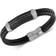 Macy's Leather Bracelet - Black/Silver/Diamonds