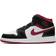 NIKE Air Jordan 1 Mid GS - White/Gym Red/Black