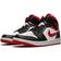 NIKE Air Jordan 1 Mid GS - White/Gym Red/Black