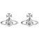 Vivienne Westwood Mayfair Bas Relief Earrings - Silver/Transparent