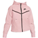 Nike Girl's Tech Fleece Full-Zip Hoodie - Pink Foam/Heather/Black (CZ2570-663)