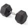 York Fitness Rubber Hex Dumbbell 20kg