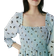 Kate Spade Floral Dot Smocked Midi Dress - Pale Hydrangea