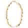 Kenneth Jay Lane Nugget Necklace - Gold/White