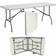 Leisurewize Folding Blow Moulded Trestle Table 6ft