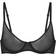 SKIMS Ultra Fine Mesh Underwire Scoop Bra - Onyx