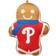 Pegasus Sports LLC Philadelphia Phillies Gingerbread Holiday Plushlete