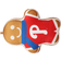 Pegasus Sports LLC Philadelphia Phillies Gingerbread Holiday Plushlete