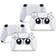 giZmoZ n gadgetZ PS5 2 x Controller Skins Full Wrap Vinyl Sticker - Carbon White