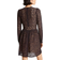 Michael Kors Leopard Corded Lace Mini Dress - Black