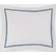 SFERRA Grande Hotel Standard Almohada Azul, Blanco (66.04x53.34cm)