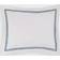 SFERRA Grande Hotel Standard Oreiller Blanc, Bleu (66.04x53.34cm)
