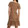 Michael Kors Paisley Georgette Cutout Mini Dress