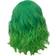 Woxinda Women's Fashion Wig Green Synthetic Hair Short Curly Wig