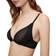 Calvin Klein Sheer Marquisette Unlined Plunge Bra - Black