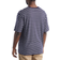 Icebreaker Granary Short Sleeve Pocket Stripe T-shirt - MidNight Navy/Snow