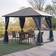 OutSunny Alfresco Hardtop Mesh Draped Gazebo 3 x 3m