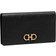 Ferragamo Gancini Leather Continental Wallet - Nero