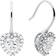 Michael Kors Pavé Heart Drop Earrings - Silver /Transparent