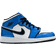 Nike Air Jordan 1 Mid SE GS - Signal Blue/White/Black