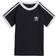 adidas Infant 3-Stripes Tee - Black/White (H35545)